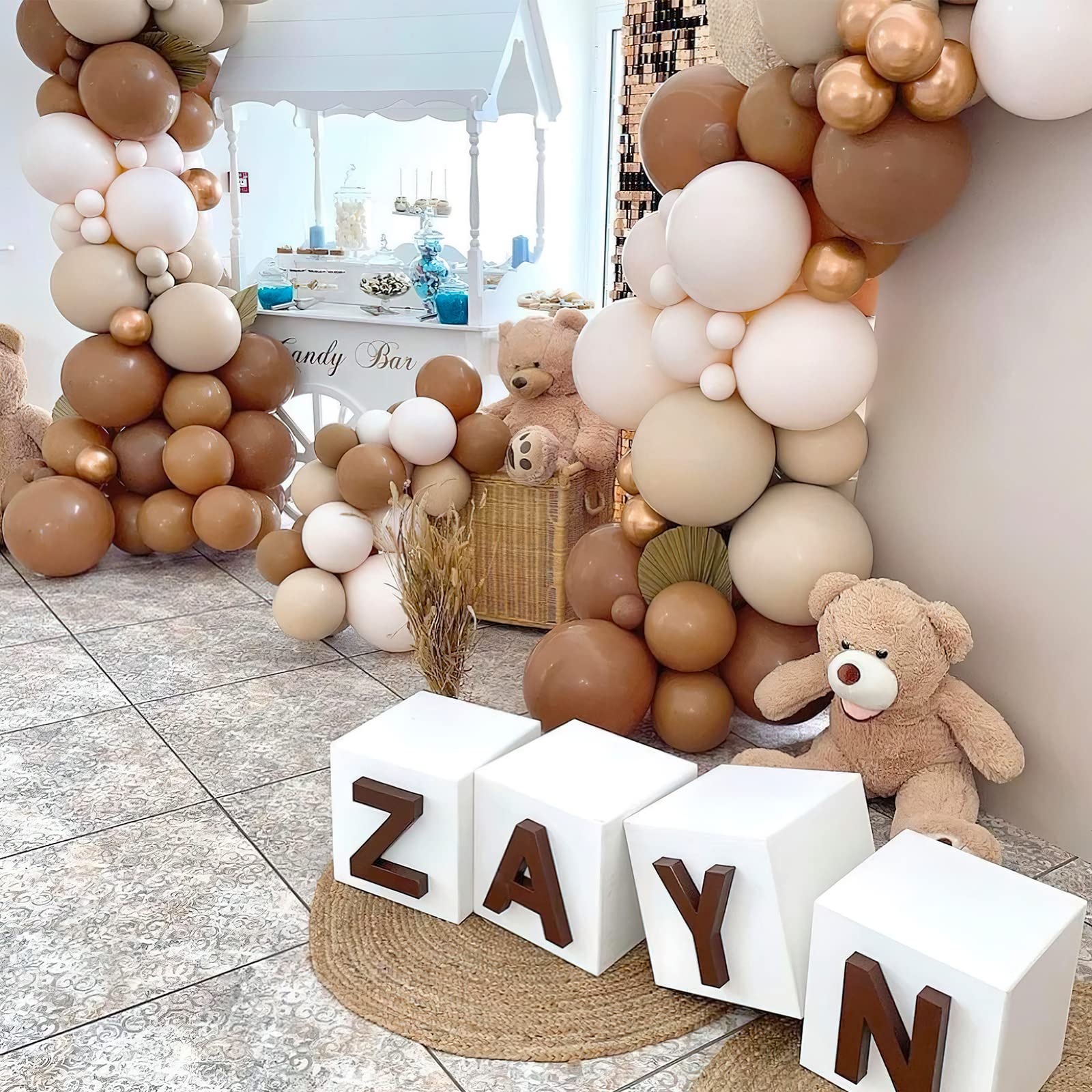 Amazon | 茶色の風船 100 個と茶色の風船 100 個 | 風船・バルーン